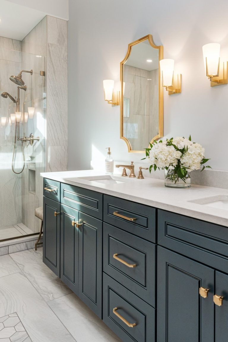 transitional style bathroom
